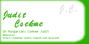 judit csekme business card